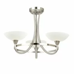 Vogue Lighting Vogue Cagney 3 Light Semi Flush Ceiling Fitting Chrome -DUNEL House Shop 1000169429 alt01