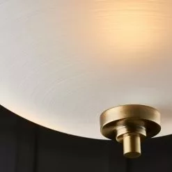 Vogue Lighting Vogue Welles 3 Light Flush Ceiling Fitting Brass -DUNEL House Shop 1000169432 alt02