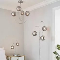 Dunelm Gigi Chrome Ceiling Fitting -DUNEL House Shop 1000180652 alt08