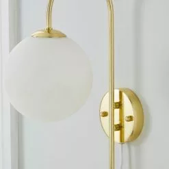 Dunelm Gigi Easy Fit Plug In White Wall Light -DUNEL House Shop 1000180654 alt02