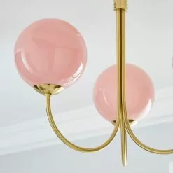 Dunelm Gigi Semi Flush Pink Ceiling Fitting -DUNEL House Shop 1000180655 alt03