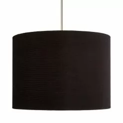 Dunelm Black Santos Velvet Corduroy Shade -DUNEL House Shop 1000181101 alt05