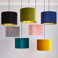 Dunelm Black Santos Velvet Corduroy Shade -DUNEL House Shop 1000181101 alt08