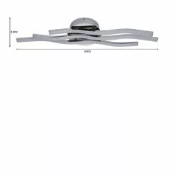 Dunelm Ripple Integrated LED Bathroom Ceiling Fitting -DUNEL House Shop 1000182543 alt07