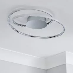 Dunelm Langdon 2 Light Integrated LED Bathroom Ceiling Fitting -DUNEL House Shop 1000182544 alt01