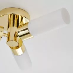 Dunelm Porto Bathroom 3 Light Ceiling Fitting Brass -DUNEL House Shop 1000182553 alt02