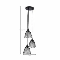 Elements Jaula Black Cluster Ceiling Fitting -DUNEL House Shop 1000182569 alt07