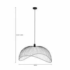 Elements Jaula 70cm Ceiling Fitting Black -DUNEL House Shop 1000182570 alt07