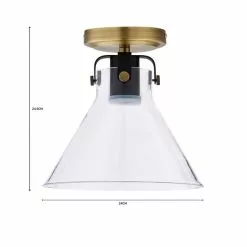 Dunelm Paulson Bathroom Flush Fitting Antique Brass -DUNEL House Shop 1000182584 alt07