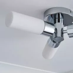 Dunelm Porto 3 Light Bathroom Flush Fitting Chrome -DUNEL House Shop 1000182586 alt02