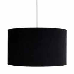Dunelm Clara Velvet Shade 40cm Black -DUNEL House Shop 1000182764 alt05