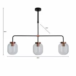 Elements Dayo 3 Light Bar Ceiling Fitting 13 Elements Dayo 3 Light Bar Ceiling Fitting -DUNEL House Shop 1000182800 alt07