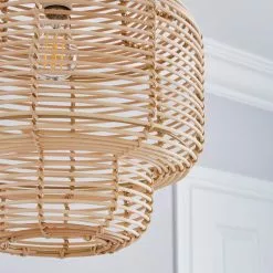 The Edited Life Wicker Tiered Easy Fit Pendant Natural 10 The Edited Life Wicker Tiered Easy Fit Pendant Natural -DUNEL House Shop 1000182804 alt02