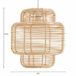 The Edited Life Wicker Tiered Easy Fit Pendant Natural 12 The Edited Life Wicker Tiered Easy Fit Pendant Natural -DUNEL House Shop 1000182804 alt07