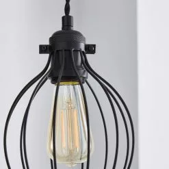 Dunelm Charlie Industrial Bulb Cage -DUNEL House Shop 1000182917 alt03