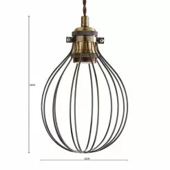 Dunelm Charlie Industrial Bulb Cage -DUNEL House Shop 1000182917 alt07