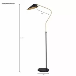 Dunelm Savona Floor Lamp Black -DUNEL House Shop 1000182928 alt07