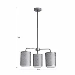 Dunelm Vienna 3 Light Ceiling Fitting -DUNEL House Shop 1000182960 alt07