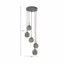 Dunelm Alexis 5 Light Cluster Fitting -DUNEL House Shop 1000183022 alt05