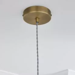 Dunelm Safi Mesh 1 Light Pendant Ceiling Fitting Antique Brass -DUNEL House Shop 1000183034 alt03