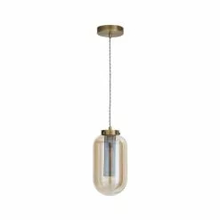 Dunelm Safi Mesh 1 Light Pendant Ceiling Fitting Antique Brass -DUNEL House Shop 1000183034 alt05