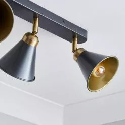 Dunelm Logan 4 Light Grey Spotlight Bar -DUNEL House Shop 1000183040 alt02