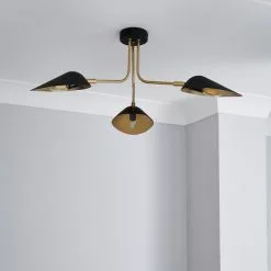 Dunelm Savona 3 Light Ceiling Fitting Black -DUNEL House Shop 1000183099 alt01