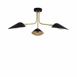 Dunelm Savona 3 Light Ceiling Fitting Black -DUNEL House Shop 1000183099 alt05