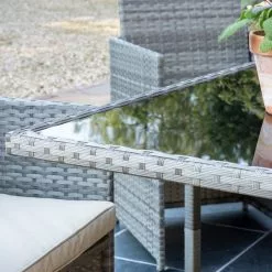 Dunelm St Lucia 4 Seater Grey Cube Dining Set -DUNEL House Shop 1000183785 alt02