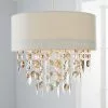 Dunelm Mila Ivory Jewel Shade Easy Fit Pendant -DUNEL House Shop 30244165