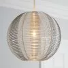 Dunelm Cigar Wire Round Silver Easy Fit Pendant -DUNEL House Shop 30244228