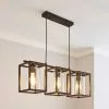Dunelm London Industrial 3 Light Bronze Diner Ceiling Fitting -DUNEL House Shop 30276054