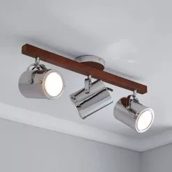 Dunelm Carlton 3 Light Chrome Spotlight Bar