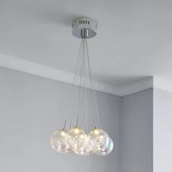 Dunelm Elmira 7 Light Bubble Glass Cluster Ceiling Fitting