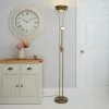Dunelm Father And Child 2 Arm Antique Brass Floor Lamp -DUNEL House Shop 30580471