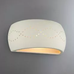 Dunelm Thasos White Wall Light