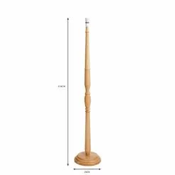 Dunelm Legoli Turned Wood Floor Lamp Base -DUNEL House Shop 30624737 alt04