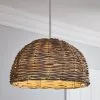 Dunelm Lari Split Weave Grey Easy Fit Pendant -DUNEL House Shop 30625062