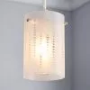 Dunelm Grayson Dot Glass White Easy Fit Pendant -DUNEL House Shop 30647566