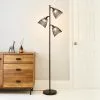 Dunelm Jaula 3 Light Black Floor Lamp -DUNEL House Shop 30647903