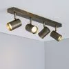 Dunelm Newark 4 Light Antique Bronze Spotlight Bar