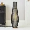 Dunelm Alec Natural Cane Black Floor Lamp -DUNEL House Shop 30647908