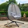 Norfolk Leisure Grey Cocoon Egg Chair -DUNEL House Shop 30652000
