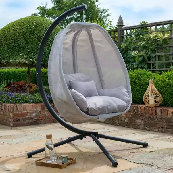 Norfolk Leisure Grey Cocoon Egg Chair 3 Norfolk Leisure Grey Cocoon Egg Chair
