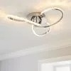 Dunelm Oria 3 Light Integrated LED Jewel Chrome Ceiling Fitting -DUNEL House Shop 30669624