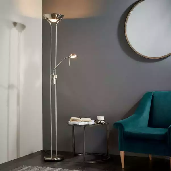 Vogue Lighting Vogue Rome Father And Child Floor Lamp Satin Nickel 3 Vogue Lighting Vogue Rome Father And Child Floor Lamp Satin Nickel