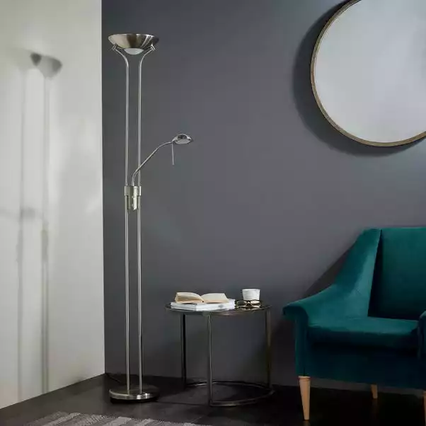 Vogue Lighting Vogue Rome Father And Child Floor Lamp Satin Nickel 4 Vogue Lighting Vogue Rome Father And Child Floor Lamp Satin Nickel - Image 2
