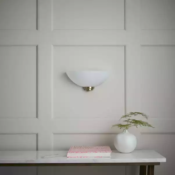 Vogue Lighting Vogue Welles 1 Light Frosted Glass Wall Light 4 Vogue Lighting Vogue Welles 1 Light Frosted Glass Wall Light - Image 2