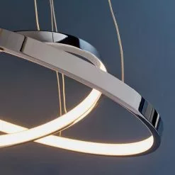 Vogue Lighting Vogue Kline 2 Light Integrated LED Hoops Ceiling Fitting -DUNEL House Shop 30671155 alt05