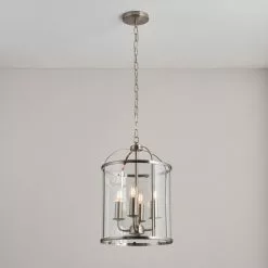 Vogue Lighting Vogue Lambeth 4 Light Glass Pendant Ceiling Fitting